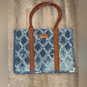 Wrangler Blue and Brown Women's Bag